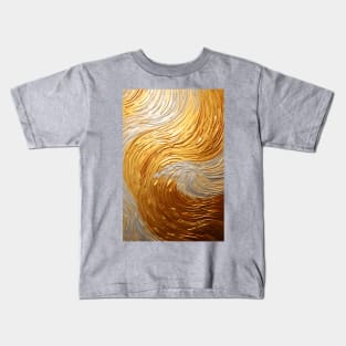 Gold and silver swirls clay ! Kids T-Shirt